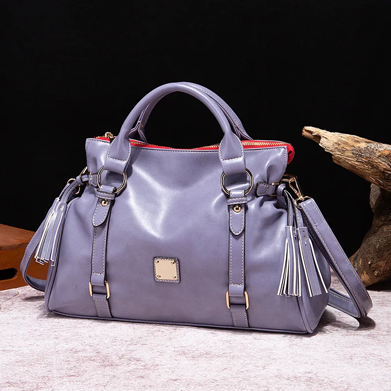 Nowe damskie luksusowe torebki damskie torby designerskie Vintage miękkie skórzane torby modne torby torba na motocykl duże torba z rączkami torby