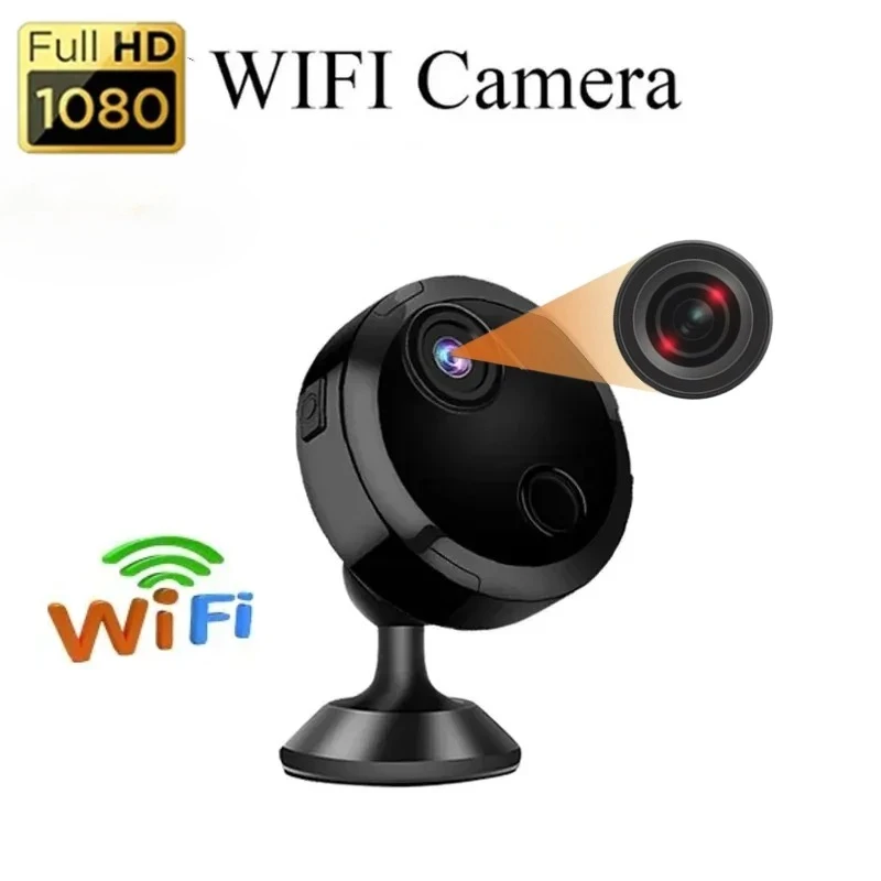 Câmera Mini HD 2K1080P Wifi para Segurança Residencial, Vigilância Sem Fio, Filmadora IP com Visão Noturna IR, Monitor Remoto para Bebês