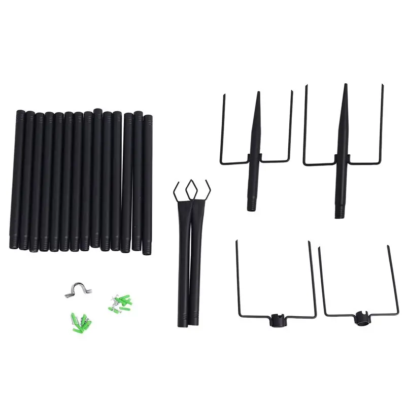【THANKSGIVING DAY】4 Set String Light Poles String Yard Light Poles Outdoor String Light Poles Heavy Duty Garden Light Poles view 6
