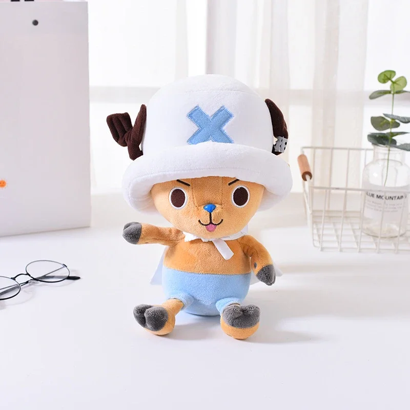 

30cm Original Anime One Piece Chopper Anime Cartoon Action Figure Plush Toys Car Accessories Cute Stuffed Doll Kids Xmas Gifts