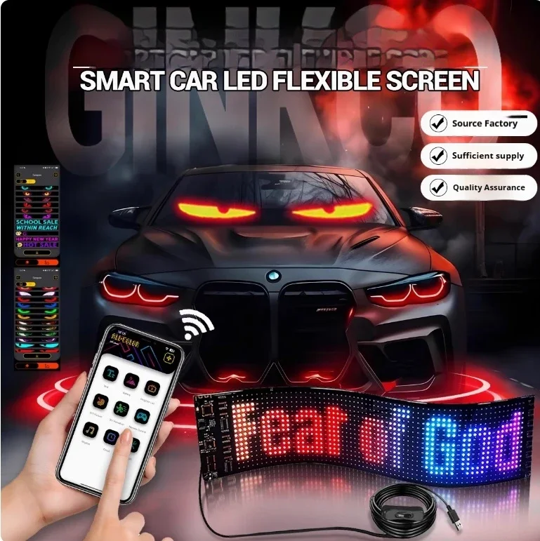 luces-led-para-auto-con-ojos-de-demonio-intermitentes-​-pantalla-led-flexible-para-auto-con-alimentacion-usb-y-control-inteligente-por-bluetooth-–-publicidad-a-todo-color