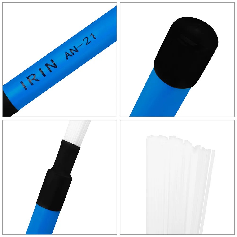 

1 Pair Brush Nylon ABS Handle Percussion Instrument Jazz Drum Instrument Brush Drum Stick Portable Beginner Accessories