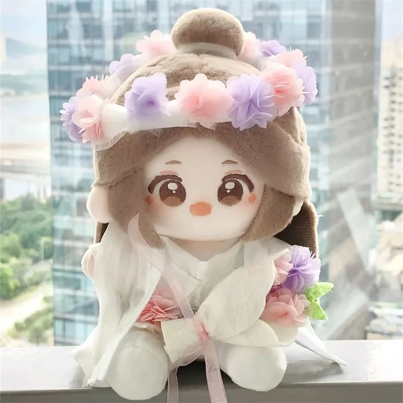 Figura de Anime de algodón Tian Guan Ci Fu de 15cm, Hua Cheng Xie Lian, lindos juguetes de peluche, Minidoll versión Q, regalo de cumpleaños relleno para niños