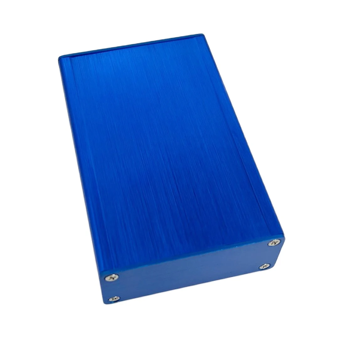 Aluminum Alloy Instrument Shell Electric Enclosure Box DIY 66*27*100mm Blue Panel NEW