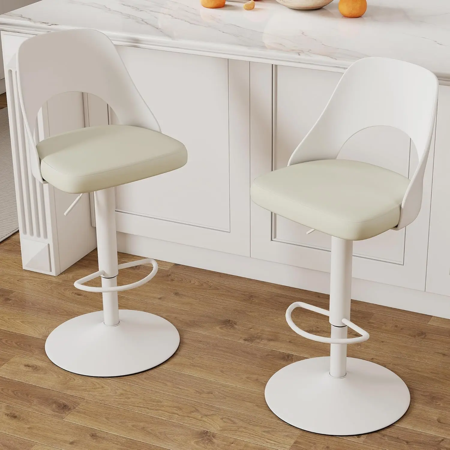 

Barstools Swivel Bar Stools for Kitchen Counter Adjustable Bentwood Barstools Modern Upholstered Bar Chairs with, Customized