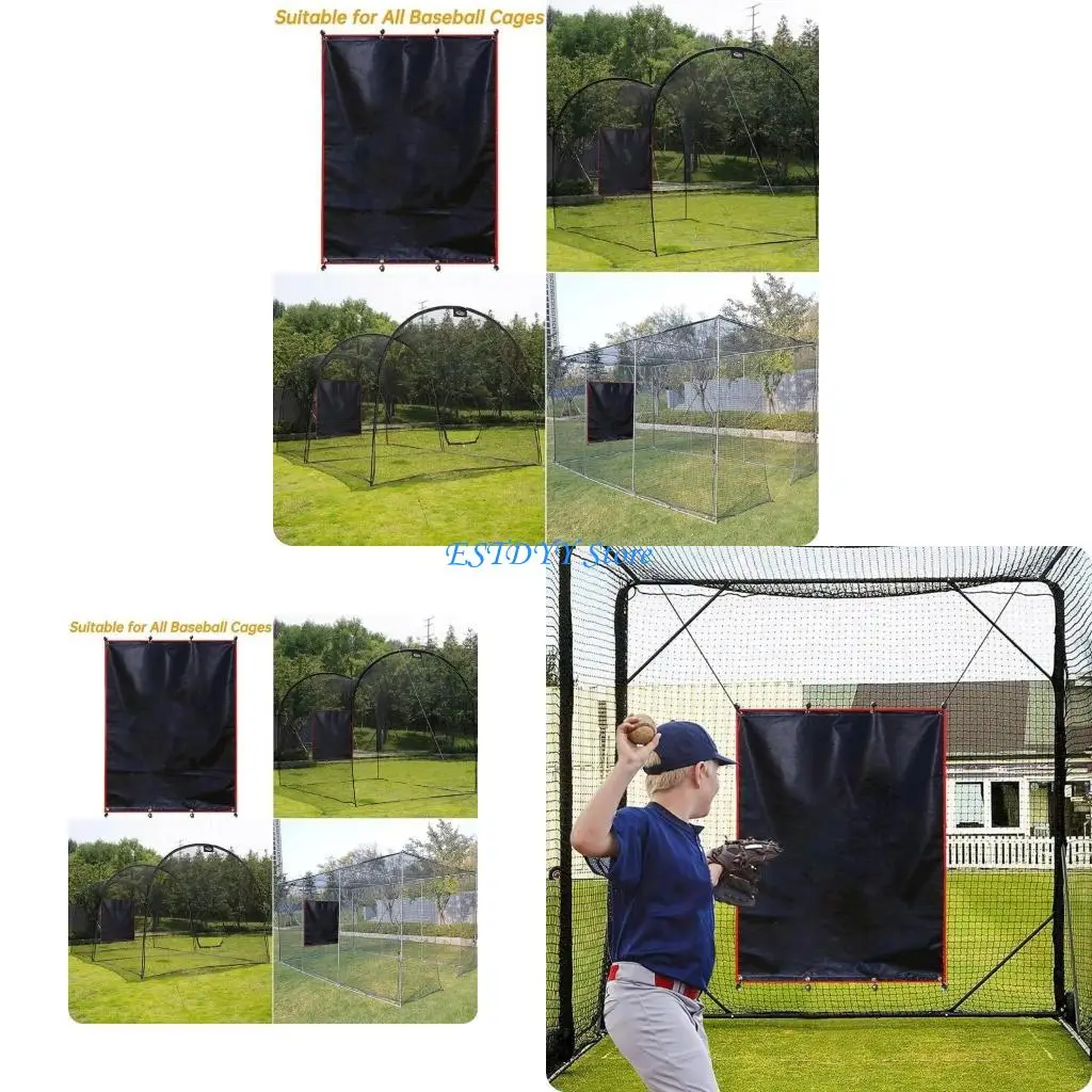 

G6DE Heavy Duty Baseball Batting Cage Backstop Softball Backstop for Training