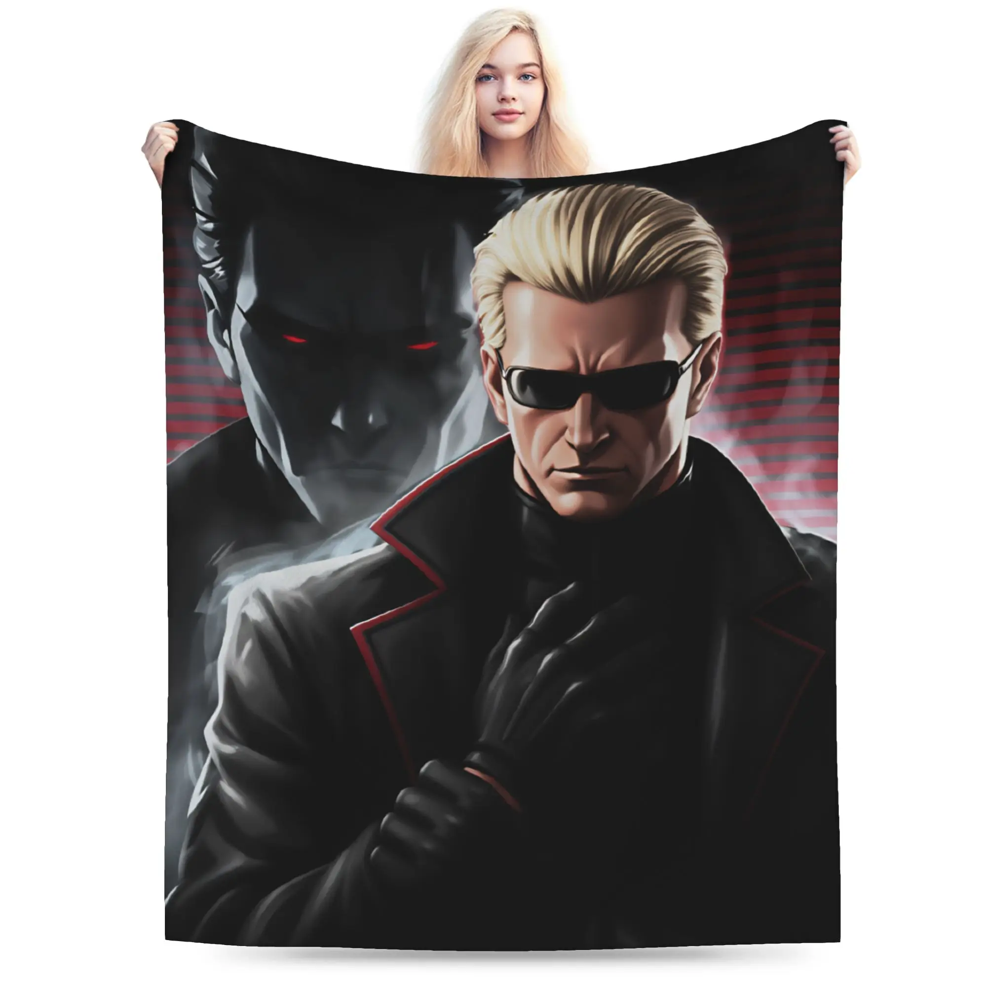 Albert Weskers  Blanket  Warm Soft Pattern Plush Throw Blanket For Child Living Room Flannel Bedspread Bed Cover
