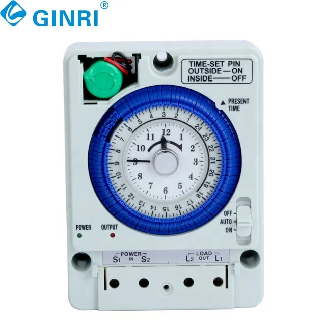 TB388 AC 220V 24 Hours DIN Rail Mounted Mechanical Electric Controller Timer Switch