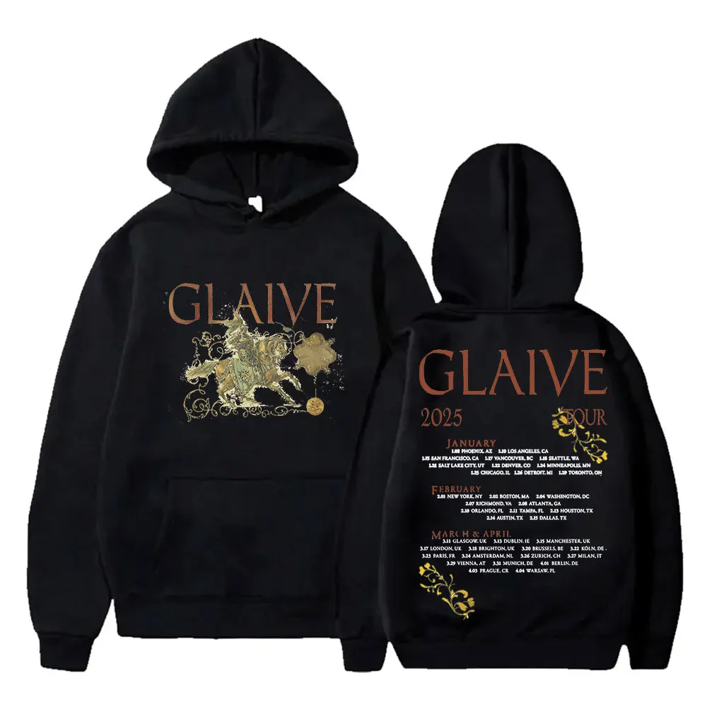 

Glaive Hoodie 2025 Tour Merch for Men and Women Fashion Long Sleeve Sweatshirts Pullovers