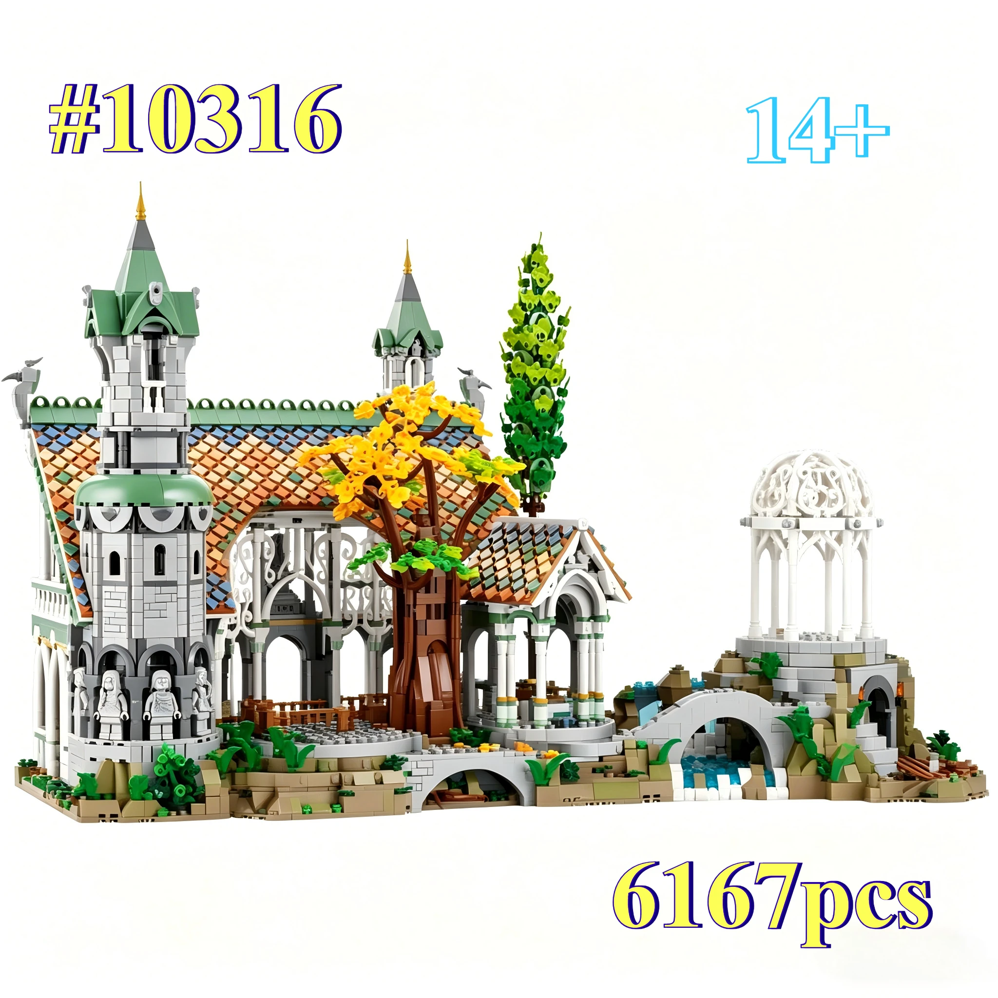 Journey To The Valley 10316 MiNi Building Blocks Sets Suitable for Birthday Gifts， Not Compatible with Legoed Particles，6167pcs.