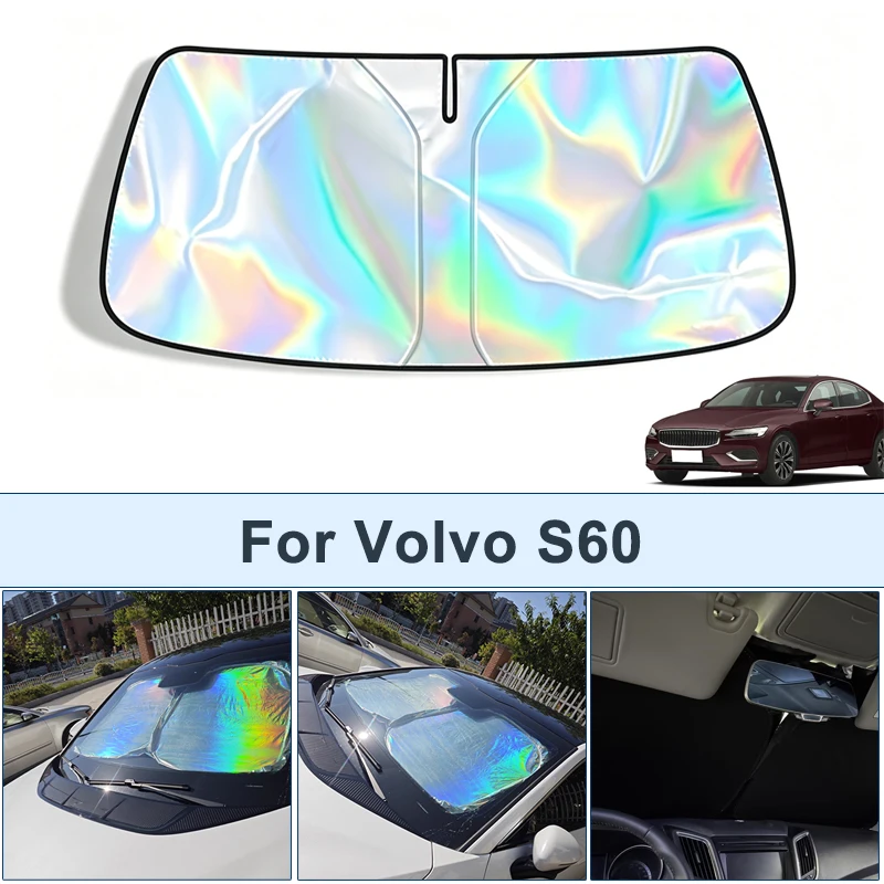 

Foldable Front Windshield Sun Shade For Volvo S60 UV Reflective Sun Protection Cover Car Interior Accessories