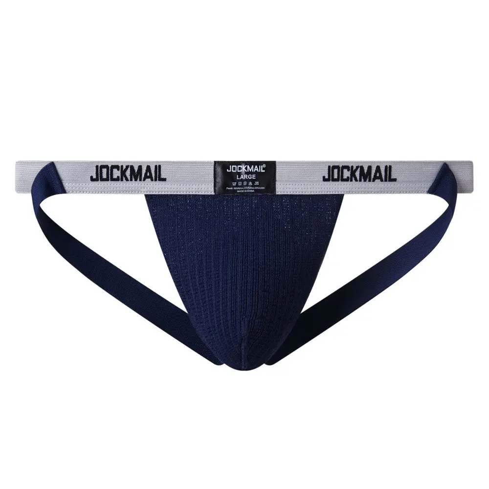 JOCKMAIL Sexy Underwear Men Thong Jockstrap G String Sissy Tangas Mesh Gay Penis Pouch Lingerie Erotic Cueca Underpants T-back