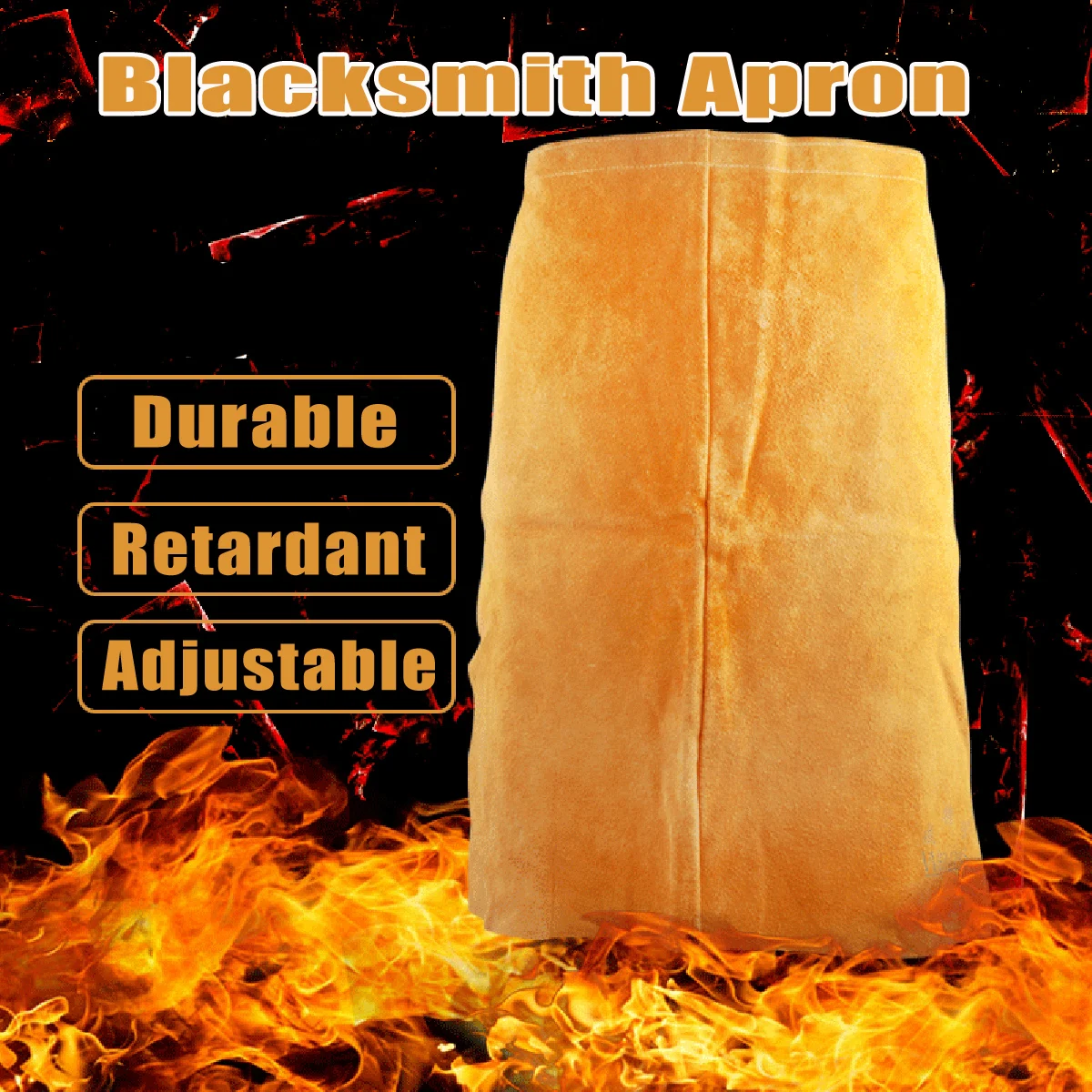 Cowhide Leather Welder Apron Work Safety Workwear Glaziers Blacksmith Apron Electric Welding Safety Clothing