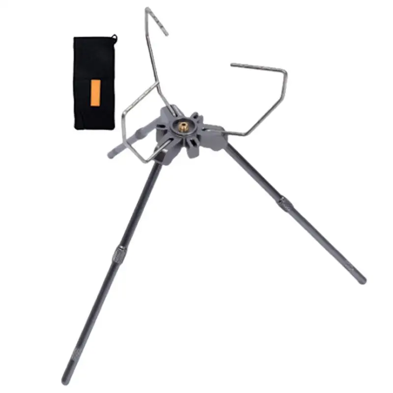 

Штатив для газовой плиты, опора из алюминиевого сплава с регулировкой высоты, плоский держатель для газовой горелки, аксессуары для кемпинга