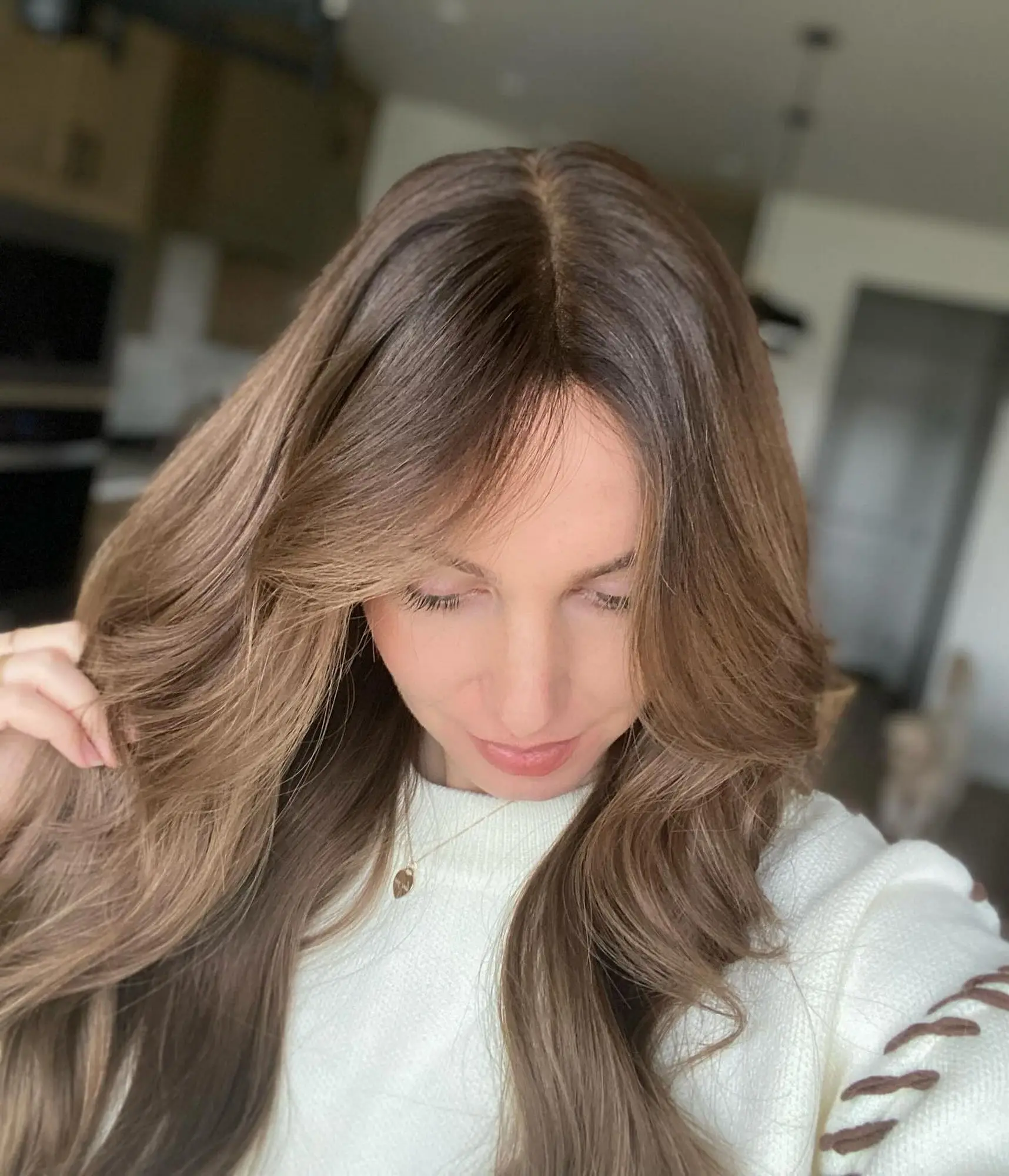 

Shadow Roots Body Wave Wigs 180 Density Preplucked Ombre Dark Chestnut Brown Synthetic Hair 13x4 HD Invisible Lace Front Wigs