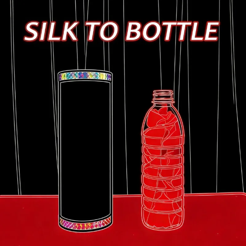 

Волшебный трюк от шелка до бутылки — шелк 45x45 см, появляющийся в пластиковой бутылке, иллюзионном трюке для сцены и крупным планом