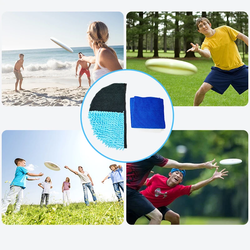 

Disc Golf Cleaning Tool Microfiber Cloth Flying Disc Golf Towel Accessories Disc Golf Bag For Drying Discs