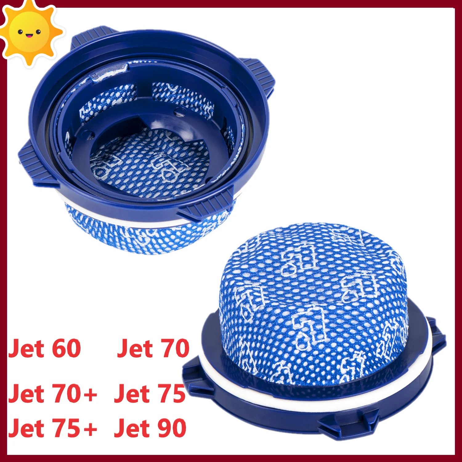 DJ97-02649A Vacuum Filter Replacement Parts for Samsung Jet 60 Jet 70 Jet 70+ Jet 75 Jet 75+ Jet 90 Cordless Vacuum