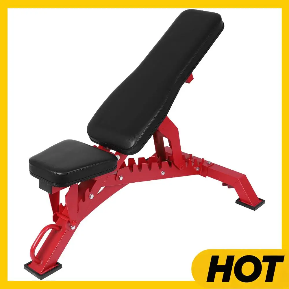 

Регулируемая скамья для жима с нагрузкой до 1300 фунтов, фитнес-оборудование для домашнего спортзала, для силовых тренировок и упражнений на жим лежа