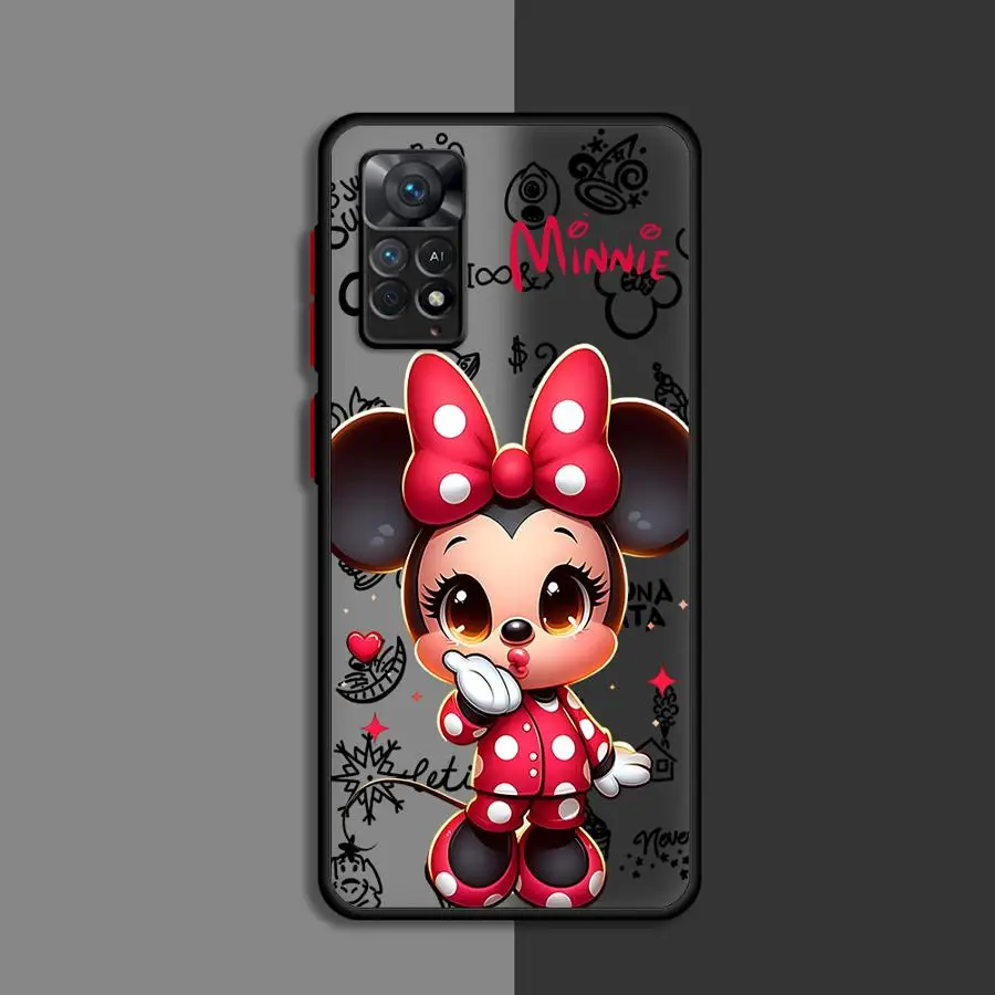 Disney Minnie Mouse AI Cassa Del Telefono per Xiaomi Redmi Nota 11 Pro 5G 12S 11S 12 13 ProPlus 10S 10 Pro 13 5G 7 9 8 Pro 9S Copertura