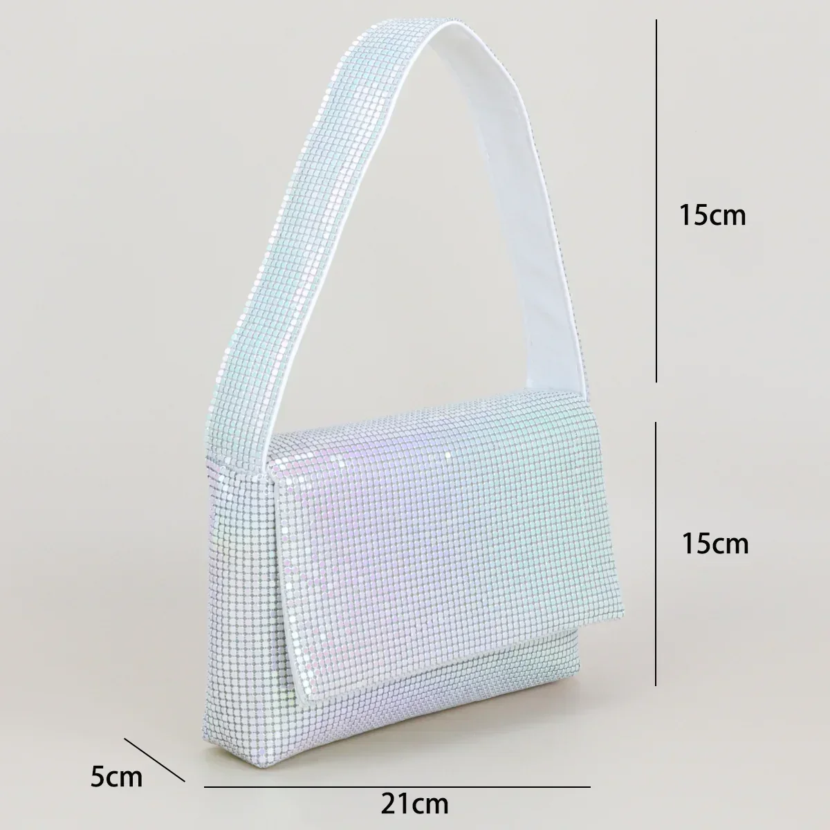 2024 Colorful Women's Handbag Colorful Shoulder Bag Armband Bag Elegant and Simple Restaurant Banquet Exclusive