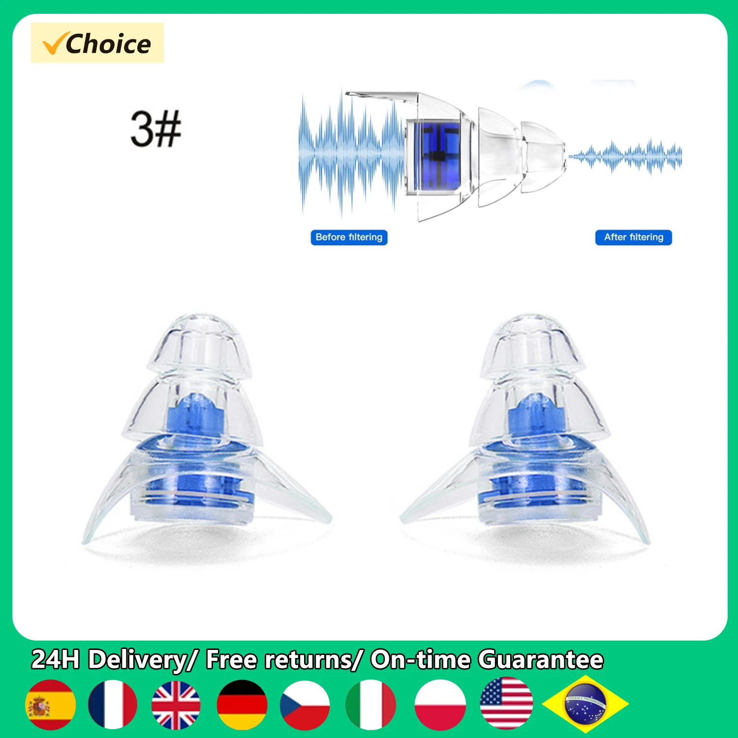 Soft Ear Plugs Anti Noise Cancelling Earplugs Noise Reduction Sound Insulation for Sleeping High Fidelity Ear Protection Earplug