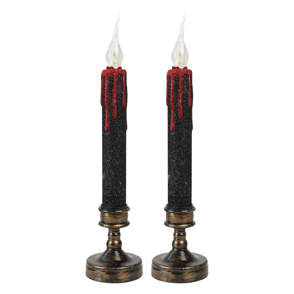 Halloween Decoration Candles Halloween Bleeding Candles Haunted Houses 140 Hours Duration Battery Powered Convenient