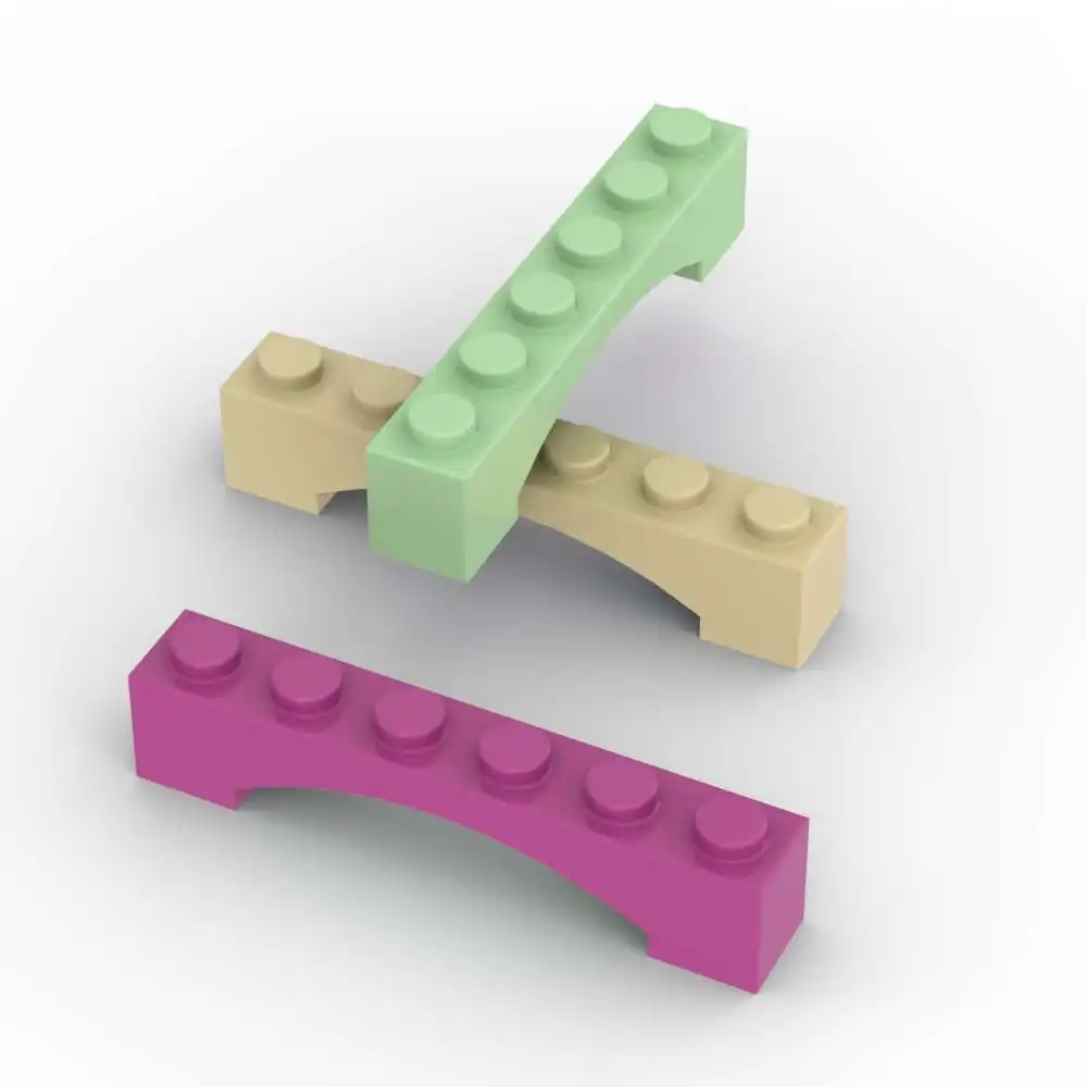 MOC 10PCS 3455 High-Tech Kompatibel Erhöhte Haus Ziegel 92950 Arch 1x6 Bausteine Kit Idee montieren Urlaub Spielzeug Kind Geschenk