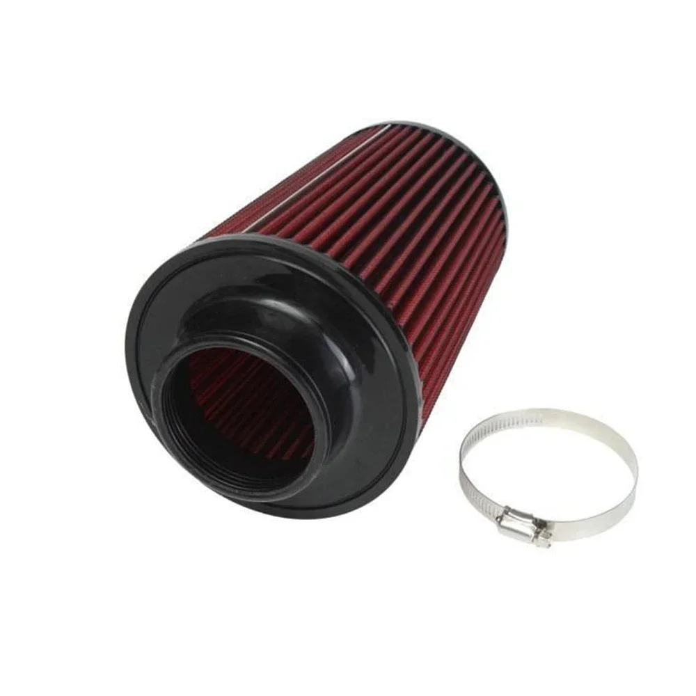 K N 240mm 160mm 76MM 3 Inch Air Filter High Flow Intake Filter Sport Power Mesh Cone Cold Air Induction Kit Universal Car Part