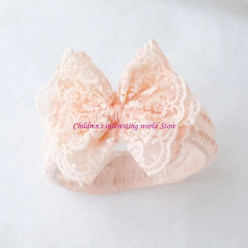

Baby Bow Headds для девочек принцесса Кружевая бахновая полоса