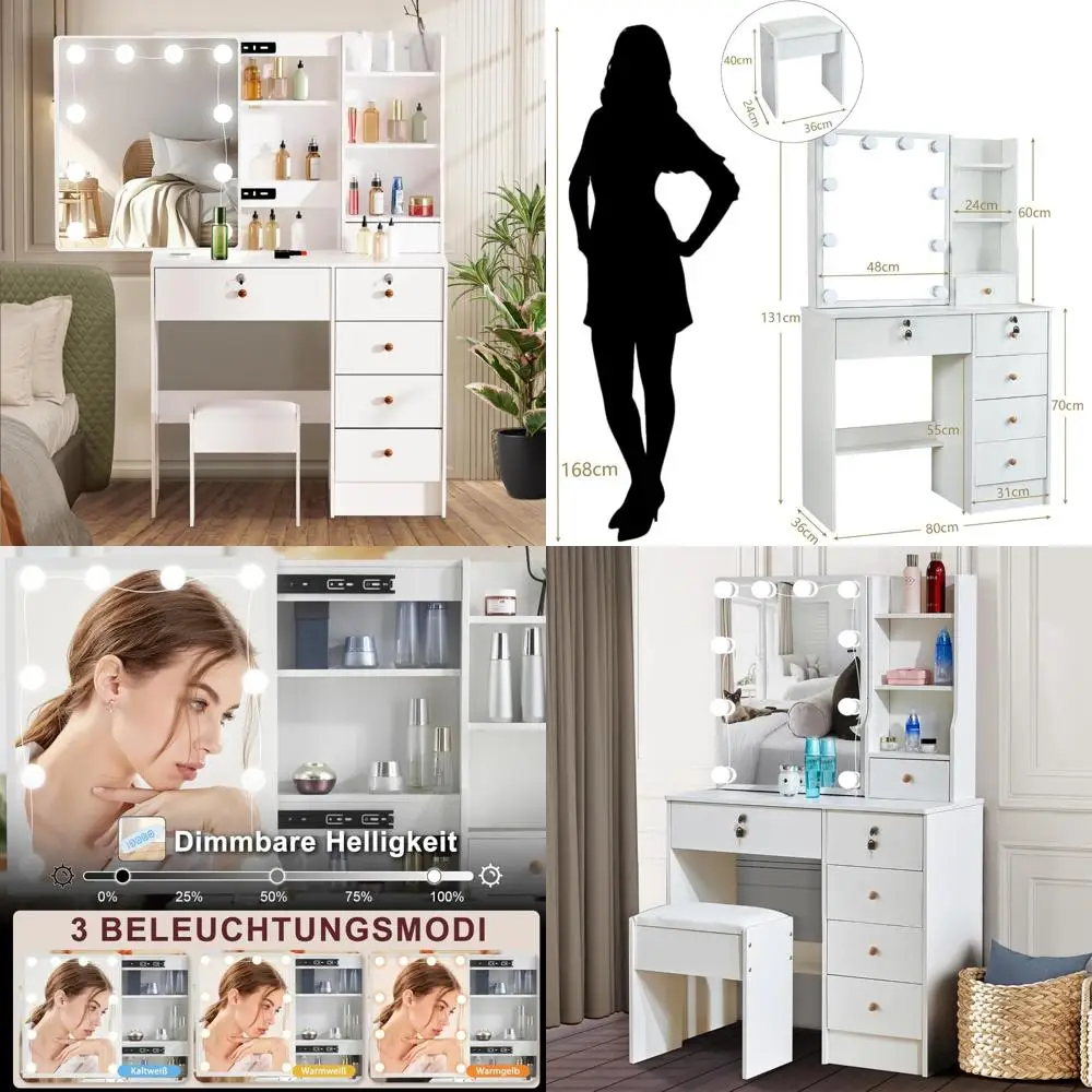 Набор обеденных столов с прямоугольной стеклянной столешницей на 4 человек с белыми кожаными стульями, кухонный обеденный набор 51, идеально подходит для современных столовых