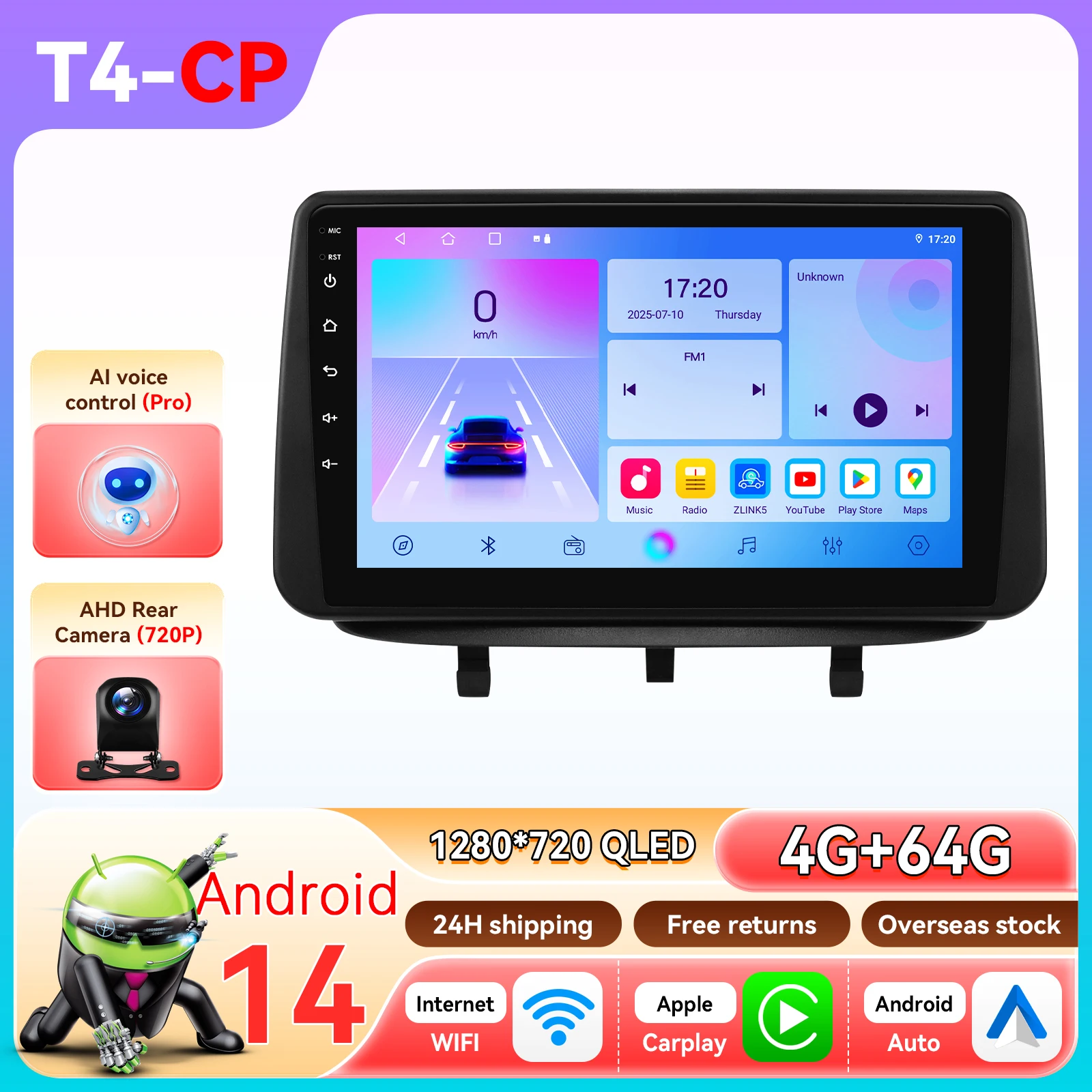 Android Auto Radio voor Opel Meriva B 2009 -2014 Draadloze CarPlay GPS Intelligente Stereo Multimedia 2Din Autoradio 360 camera Wifi