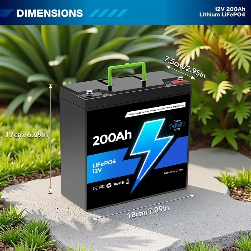 Safe Reliable 12V 100Ah 18650 Lithium‑ion Battery With Protective Board Rechargeable Power Source For RV Solar Cell Equipment
