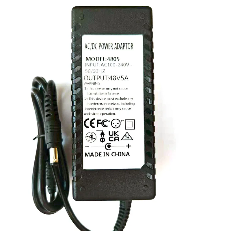 

DC 48V 5A 5000MA 240W POE Power Adapter Supply 48V Volt For CCTV Security Surveillance POE Injector Ethernet IP Camera Phone