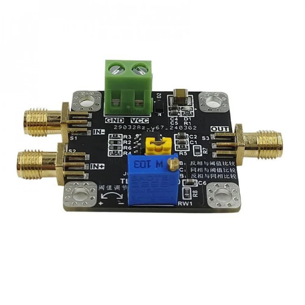 TLV3501 High Speed Voltage Comparator Module for Frequency Measurement 4.5ns Delay Rail-to-Rail Output Non-Inverting/Inverting