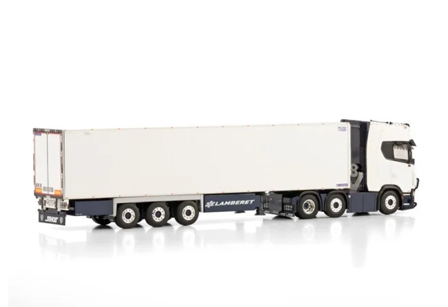 Alloy Model WSI 1:50 Scale Sca-nia CS20H 4X2 Tractor,Refrigerated Cold Chain Transport Container Truck Diecast Toy Model 01-4334