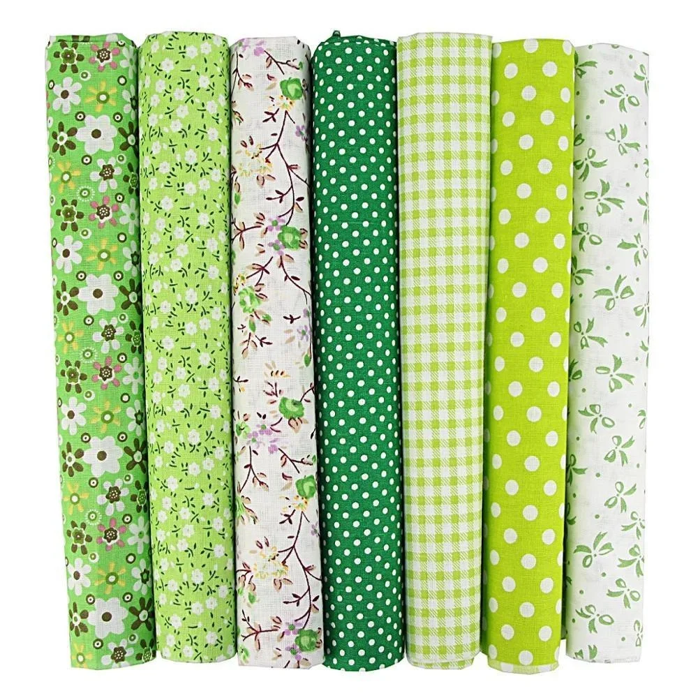 50X50 7PCS Scrapbook Sewing Crafts Cotton Fabric Bundle Handcrafts Patchwork Handmade Quilting Diy