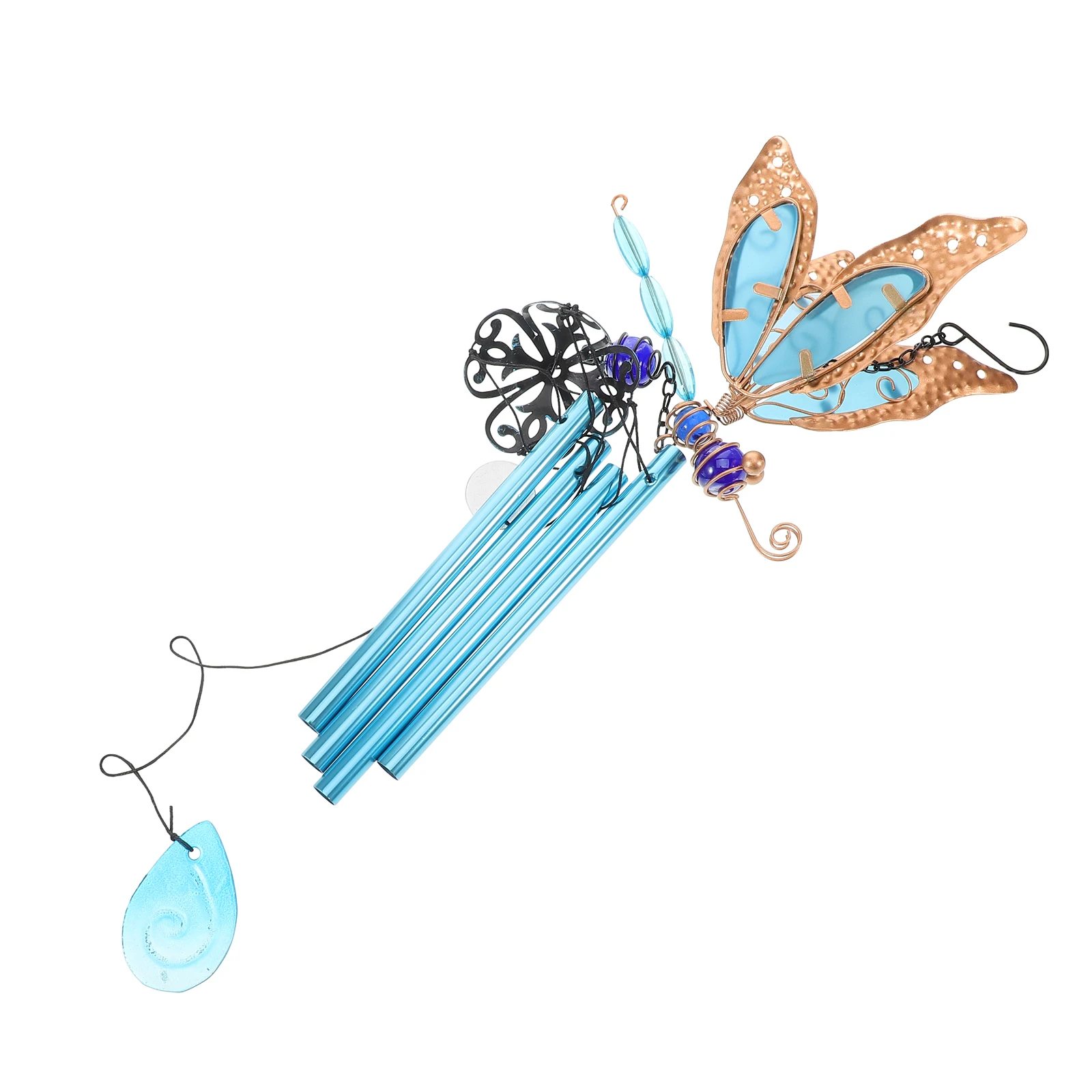 Glow in Dark Dragonfly Wind Chime Acrylic Fluorescent Home Garden Decor Outdoor Hanging nament Gifts for Women Sturdy Material