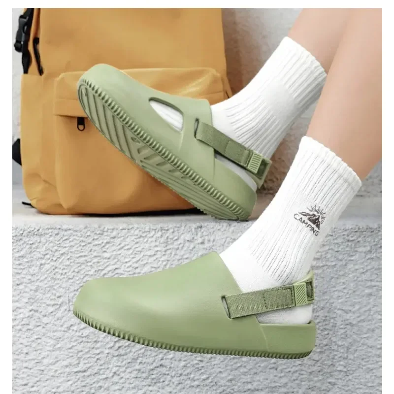 2025 Heren zomer nieuwe mode casual dikke bodem rijschoenen outdoor draagbare pantoffels gemakkelijk te dragen comfortabel EVA-materiaal