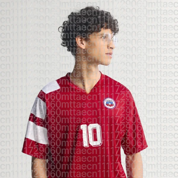 

Хит продаж: Футбольная форма сборной Чили для всей семьи (родители и дети), летняя дышащая быстросохнущая спортивная футболка в стиле Y2K, уличная одежда