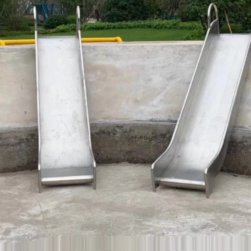 

Stainless steel slide Customized children's indoor flat slide, drilling hole scenic area playground