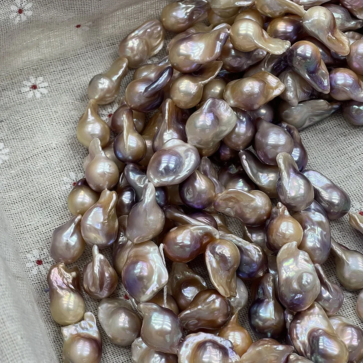 Flameball Natural Freshwater Purple Baroque Loose Pearls DIY Jewelry Making Beads for Necklace Earrings Bracelet Accessories