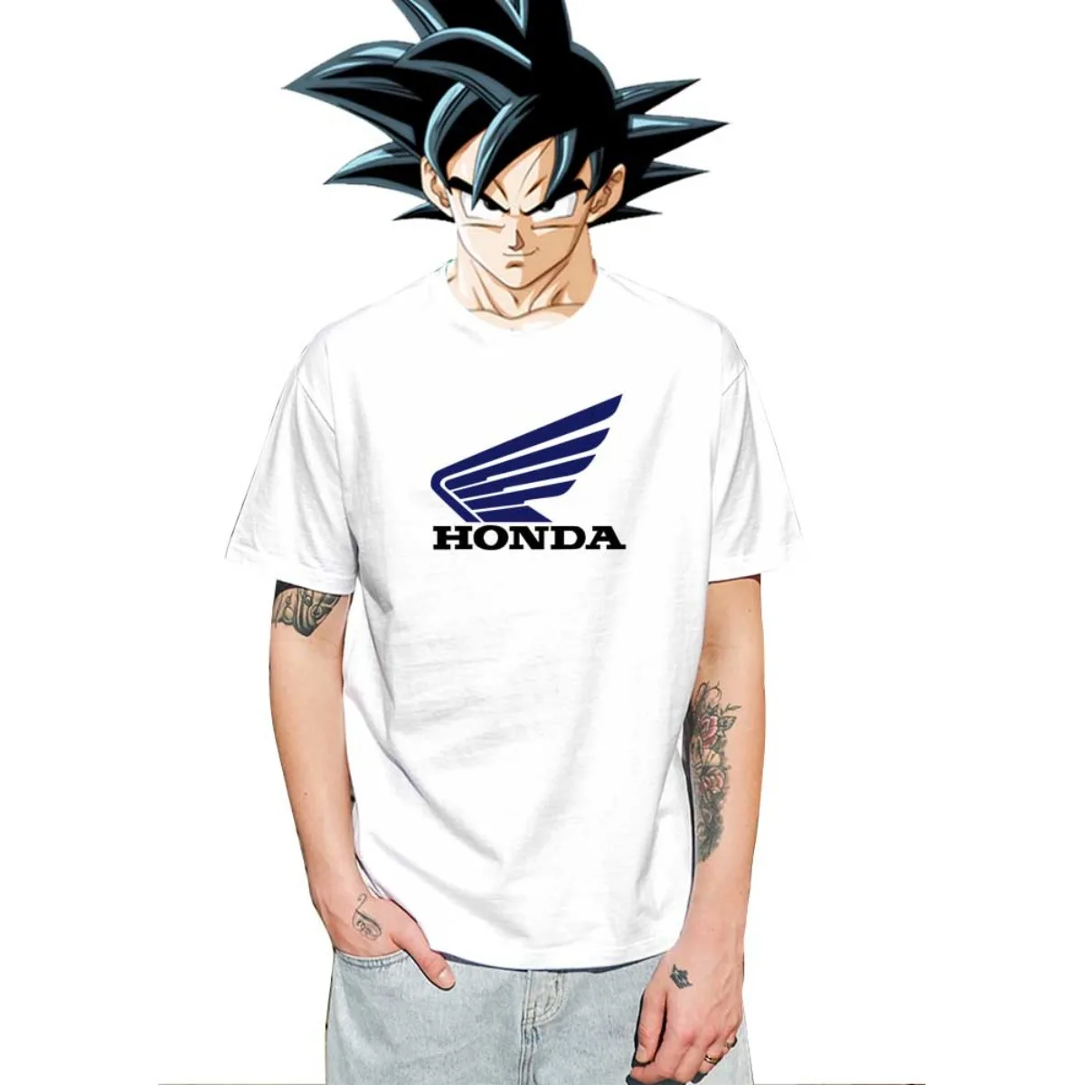 

Honda Fashion Honda Logo Локомотив Мотоцикл Мужская и женская гоночная футболка с короткими рукавами Нижняя рубашка с половиной рукавов