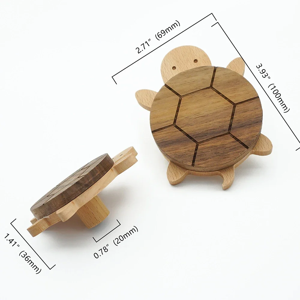 Wooden Turtle Wall Hooks Unique Clothes Rack Animal Towel Hooks Decorative Key Racks Wallet Clothes Hanger Clothes Hat Bag Hooks