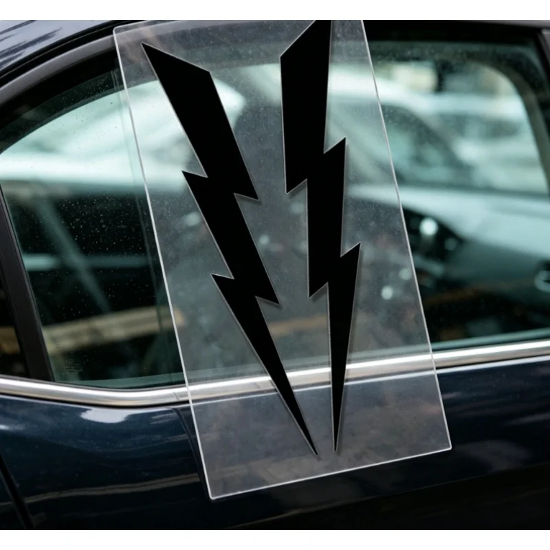 

1 пара наклеек Lightning для мотоциклов и автомобилей, DIY стикеры для мотошлемов, ветровых стекол, боковых панелей, для декора экстерьера/интерьера авто