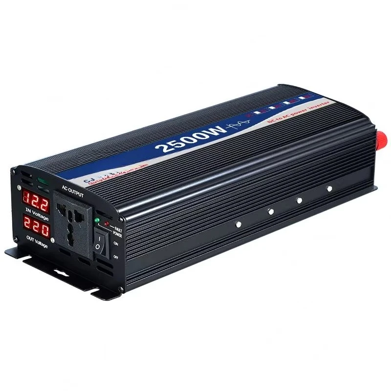 2500W Auto Protect 12V 220V Pure Sine Wave Inverter & Charger New Design Product For Inverters & Converters