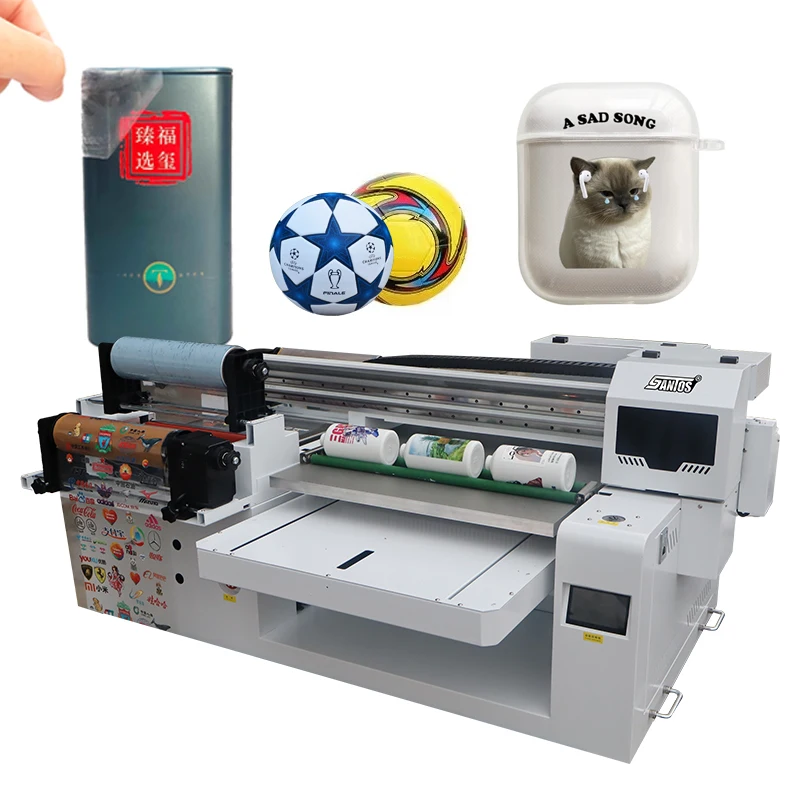 Multi-function roll to roll flatbed uv printer for suppliers industry wooden plastic board printing A1 size uv printers