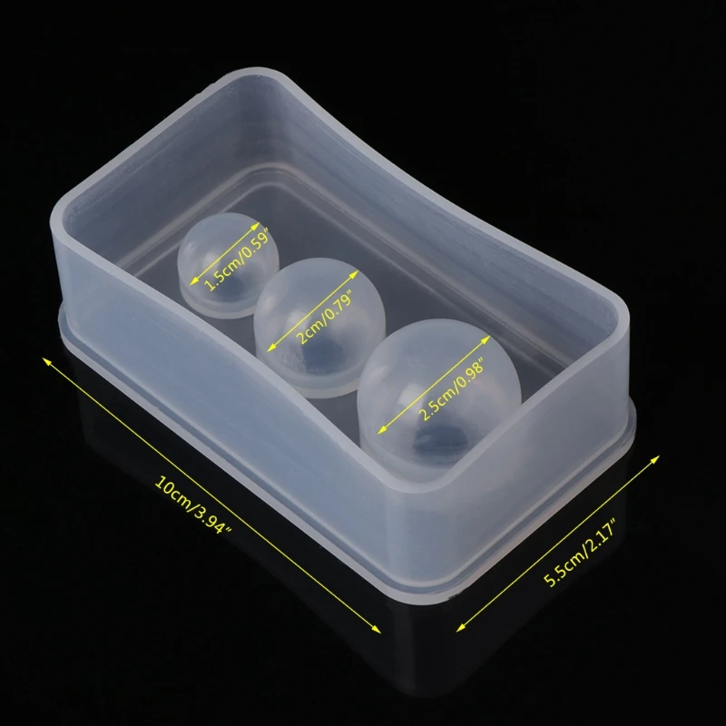 Kugelharzformen, 3D-Kugelform, Silikonformen, verschiedene runde Epoxidformen