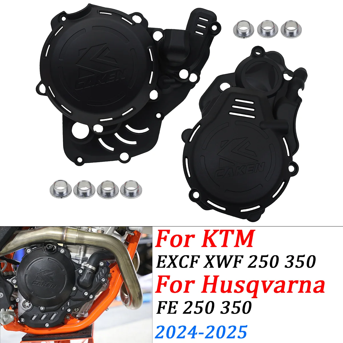 

Motorcycle Engine Clutch Cover Protector Guard Kit For KTM EXC-F XW-F GAS GAS EC 250F 350F Husqvarna FE 250 350 350S 350PRO 350W