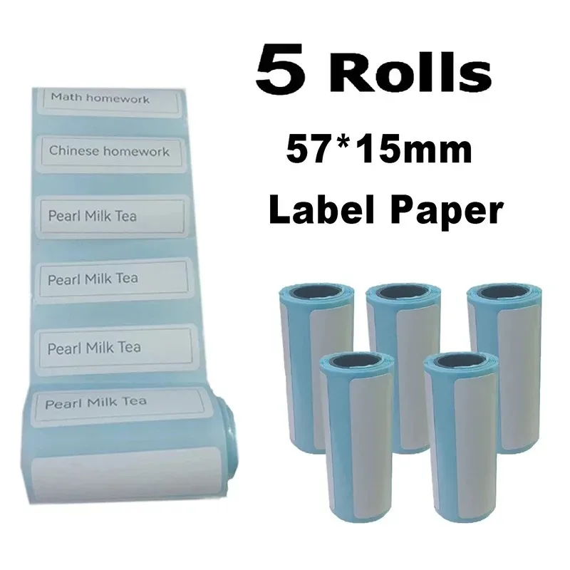 57MM Rolls Mini Printer Thermal Paper Label Sticker Self-adhesive Printing Paper For Mini Printer Kids Instant Print Camera